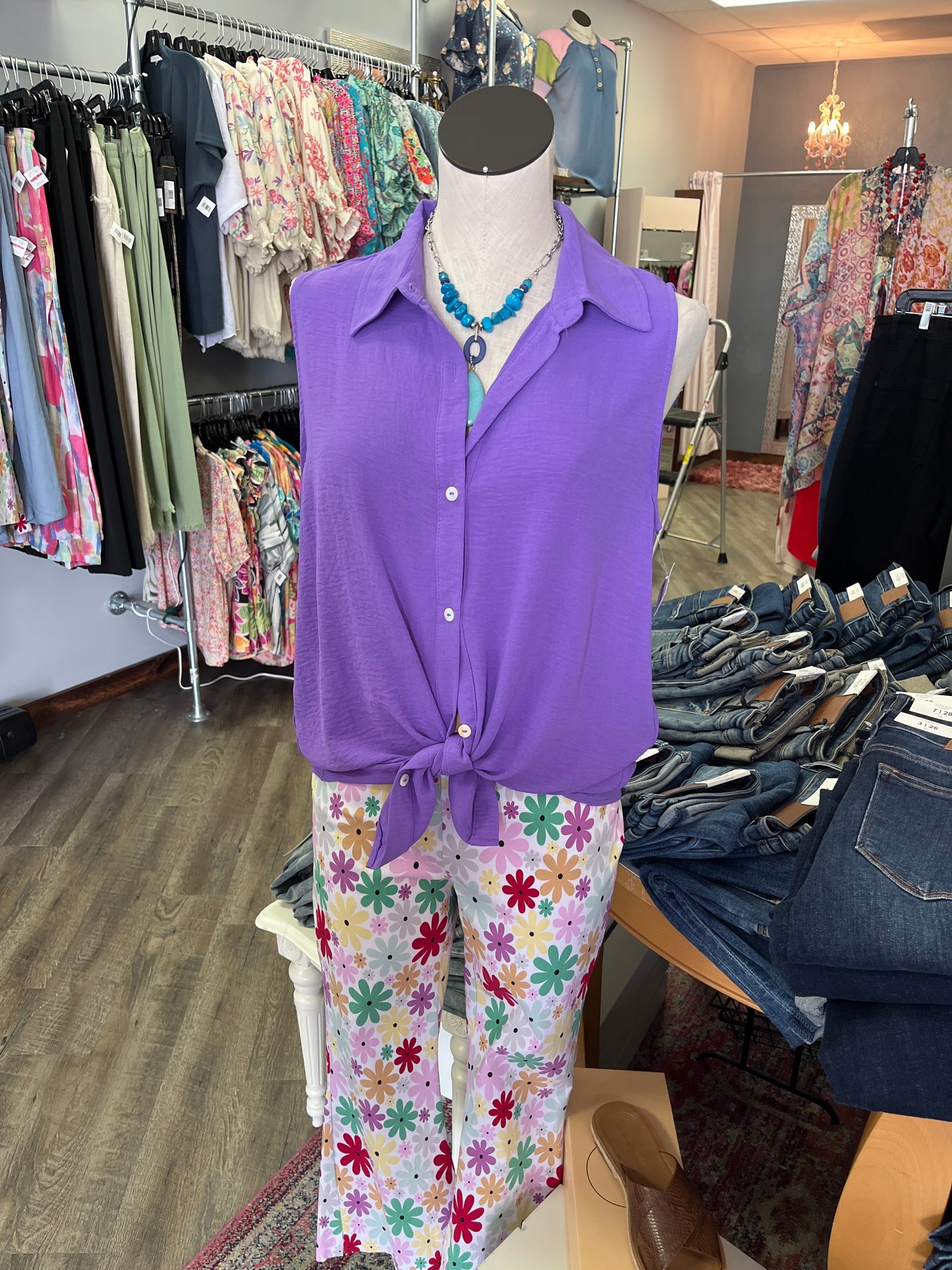 Button Down AF Tank
