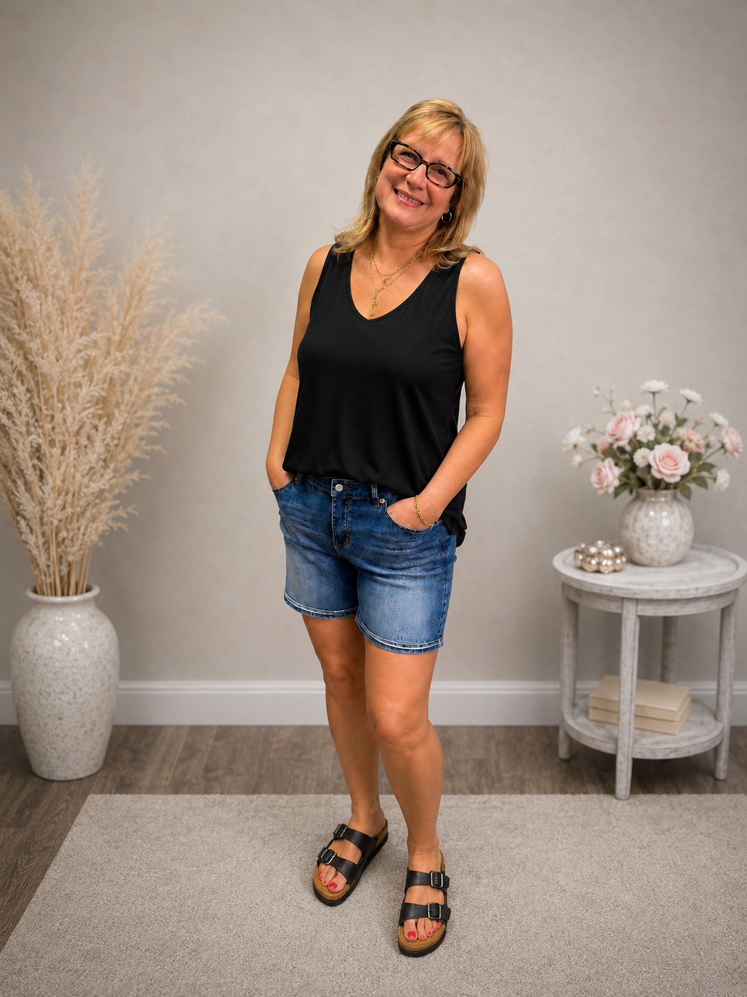 Juliana Crepe Interchangeable Tank