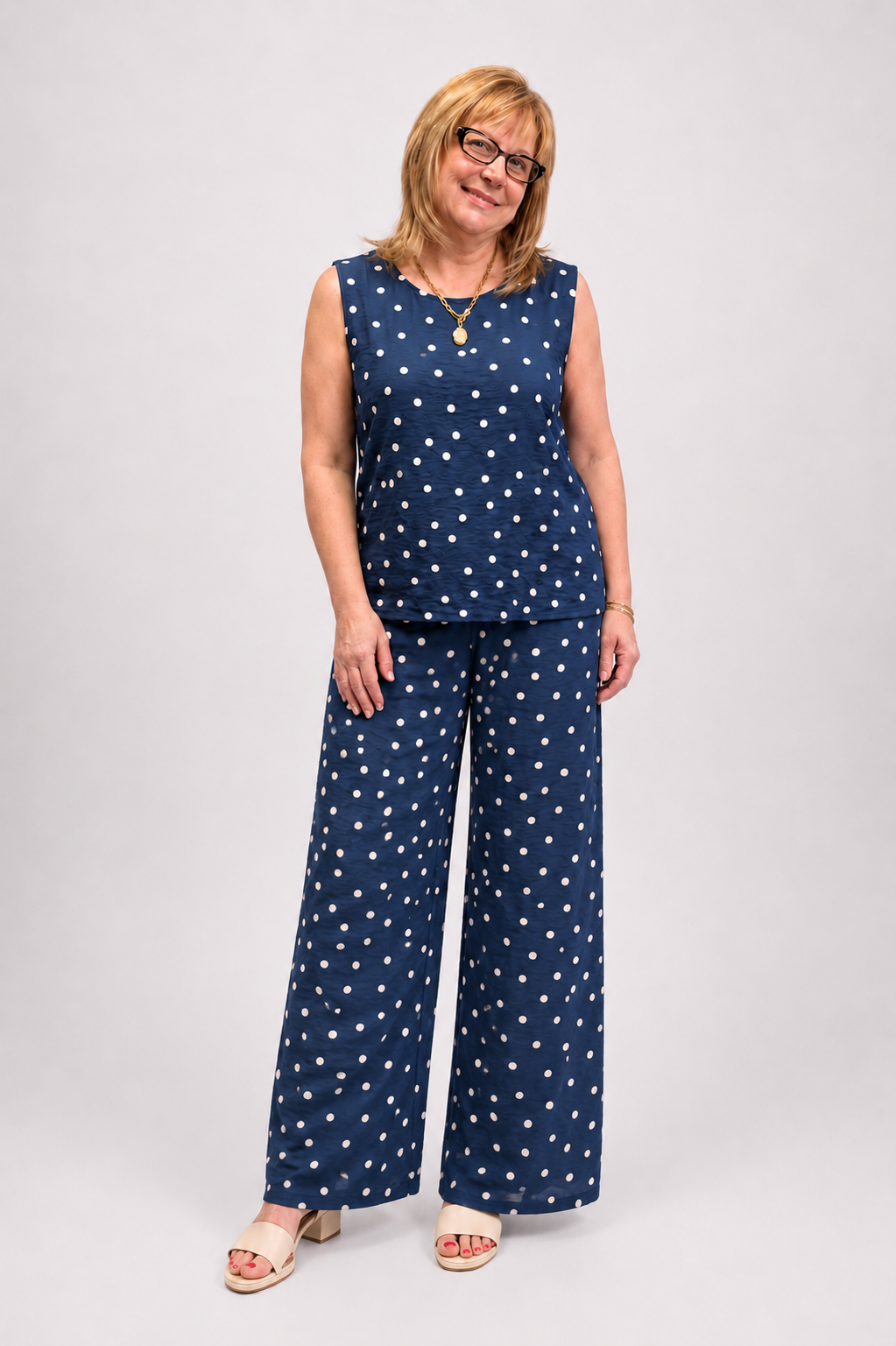 Dusty Blue Dots