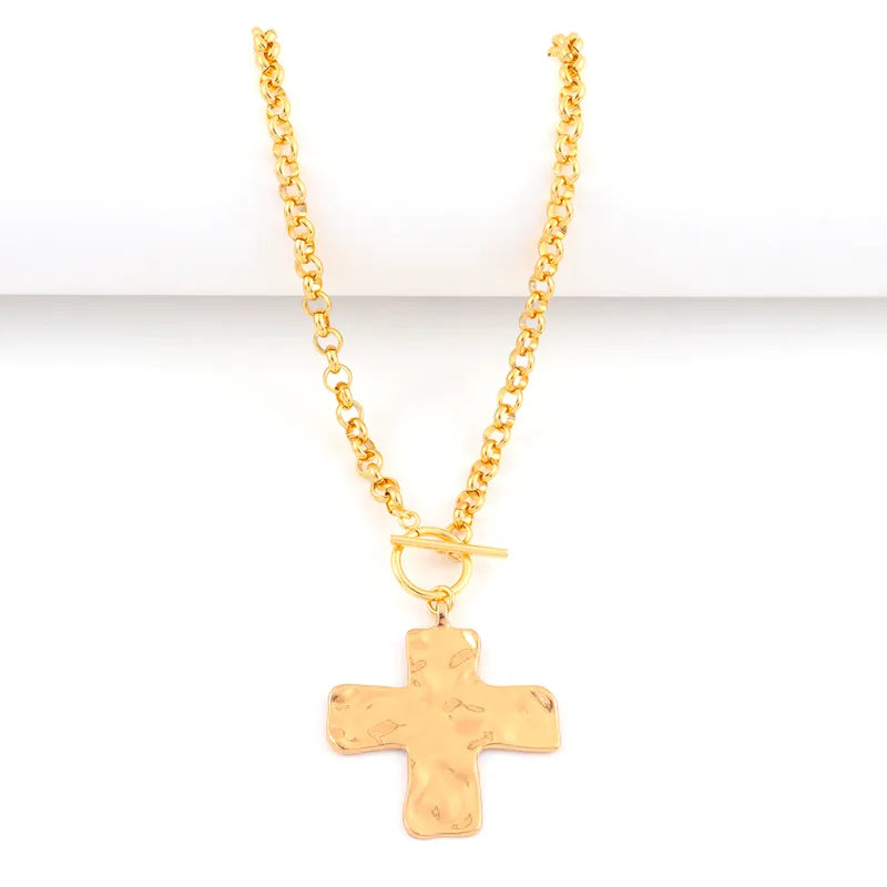 Blessed Statement Cross Necklace