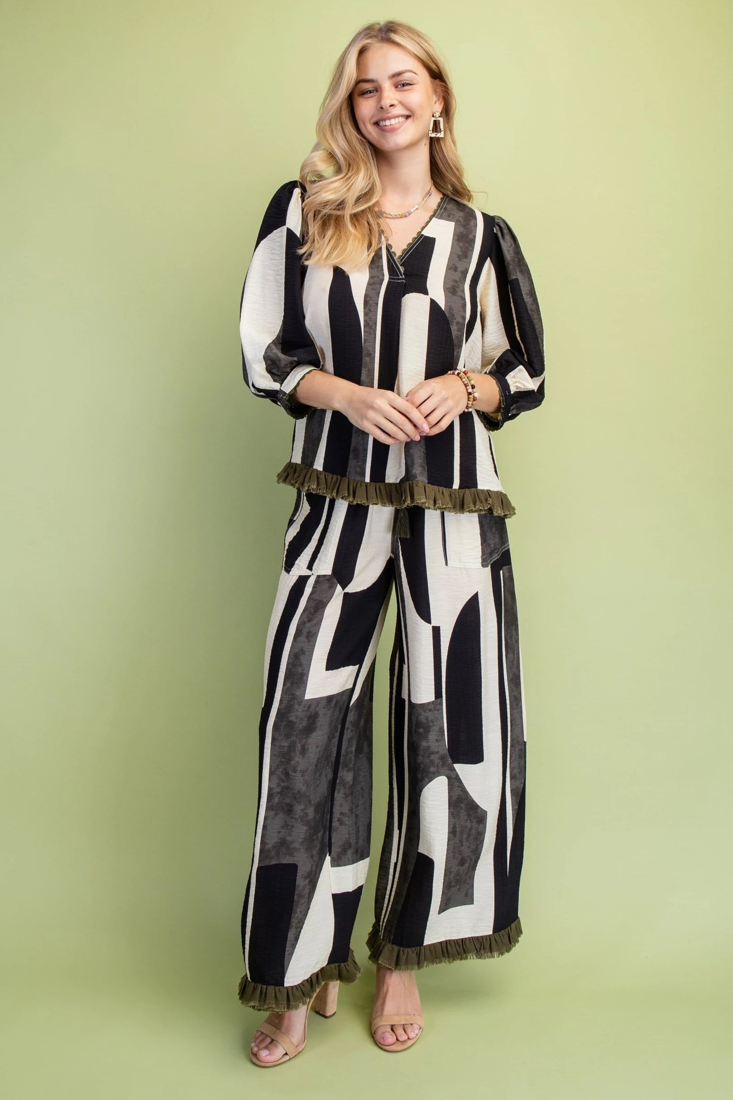 Ric-Rac Olive Tassel
