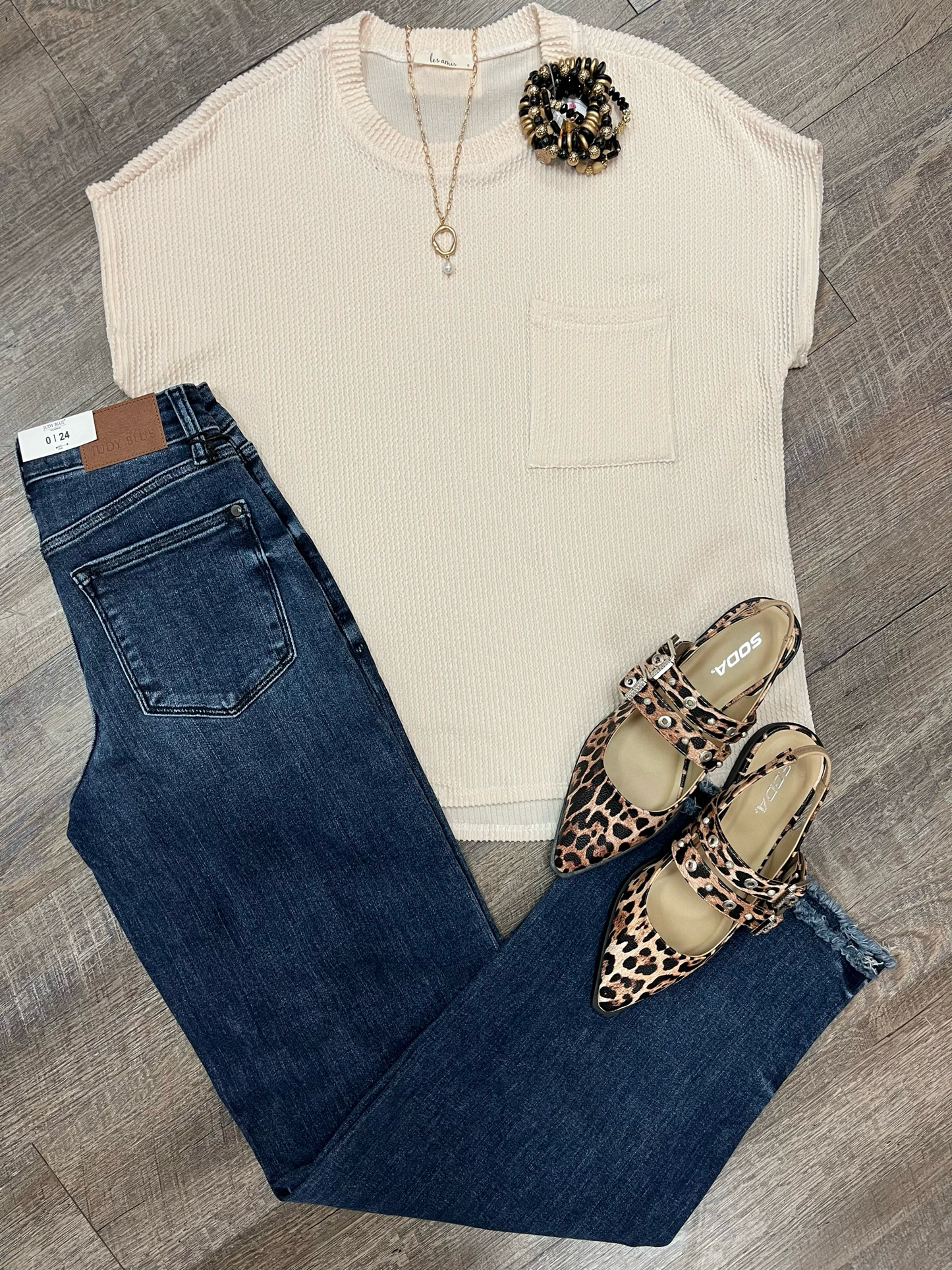 Ivory Waffle Knit