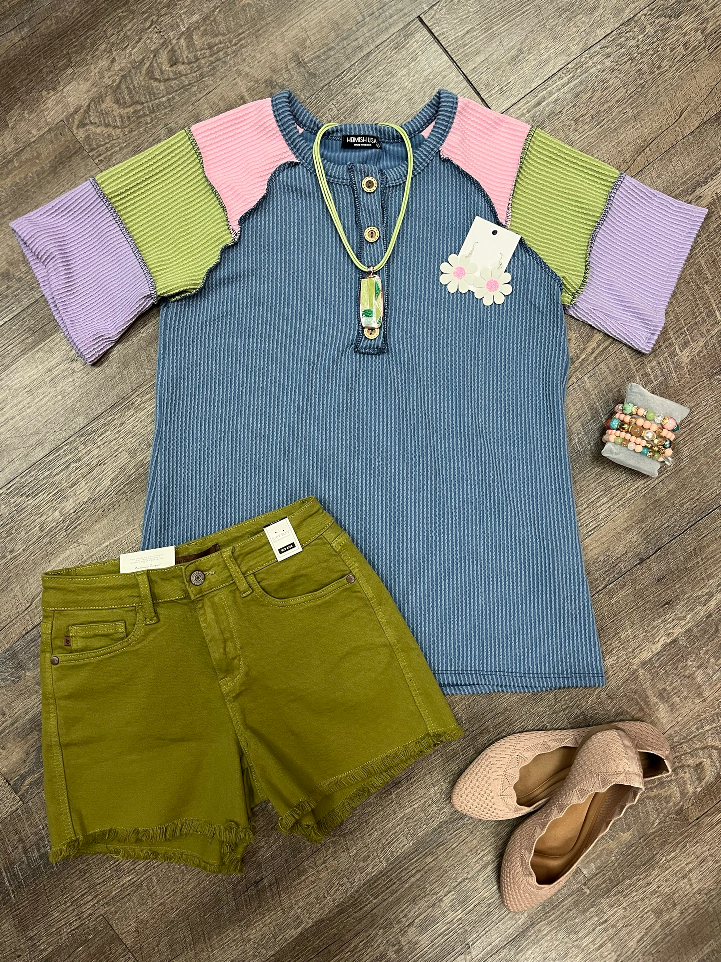 Matcha Fray Hem