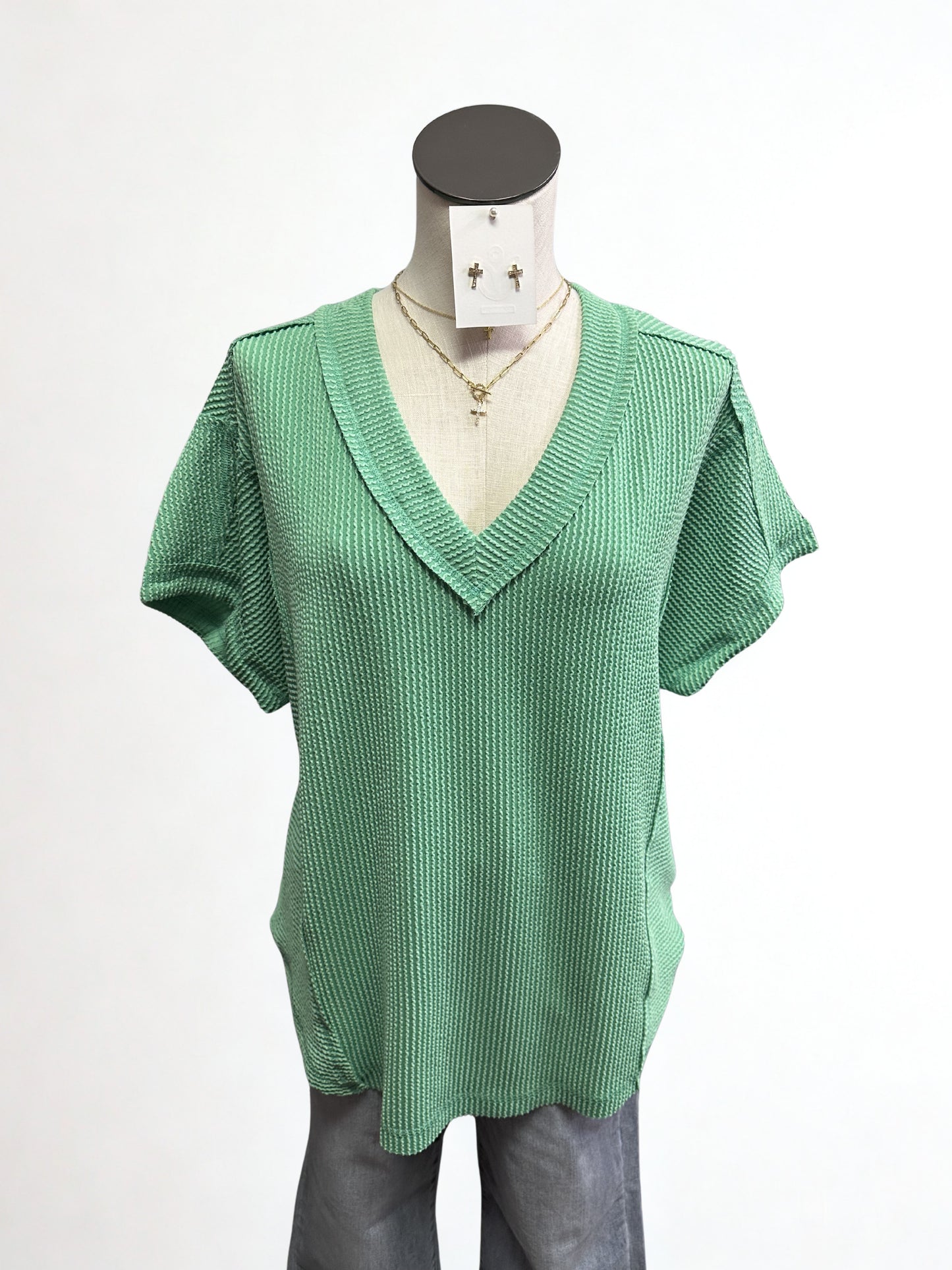 Laid Back Luxe Waffle Tee