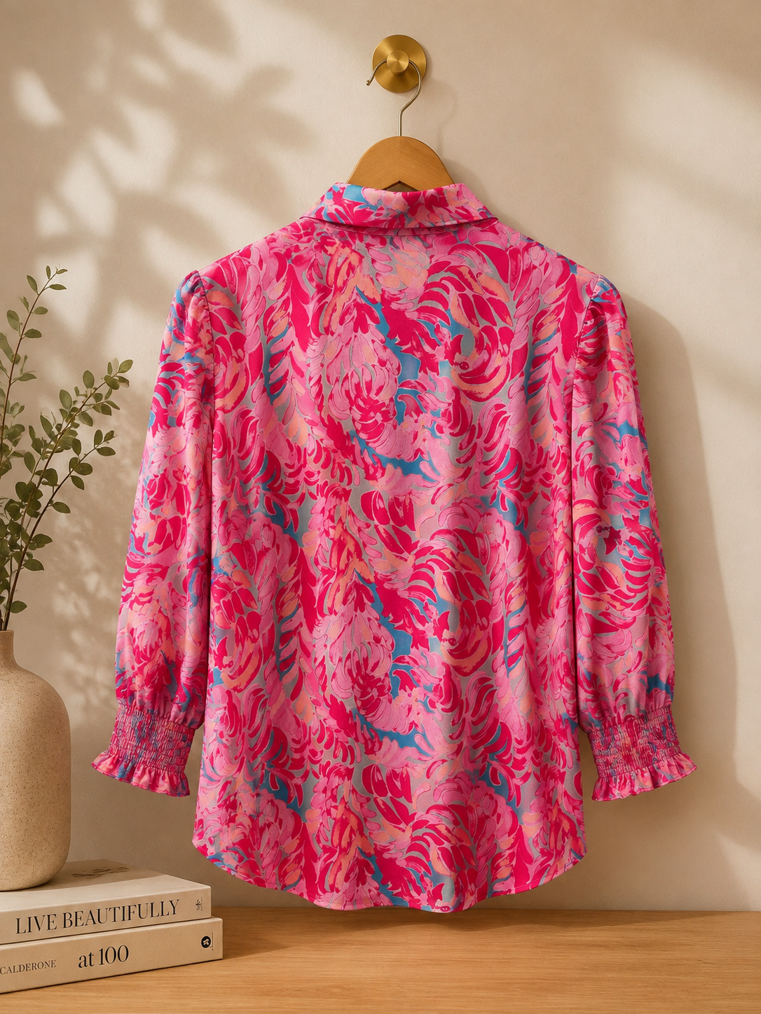 Southern Stitch Pink Watercolor Bloom Top