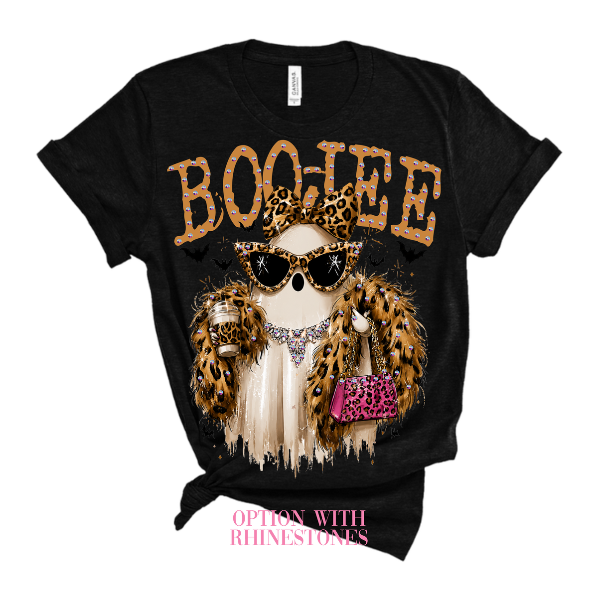 Boo-Jee Blingy Rhinestone Graphic Tee
