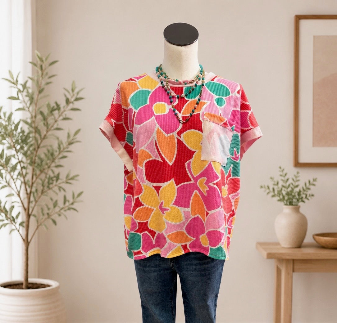 Floral Breeze Dolman Top