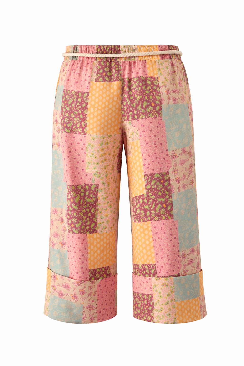 Patchwork Combo Pants