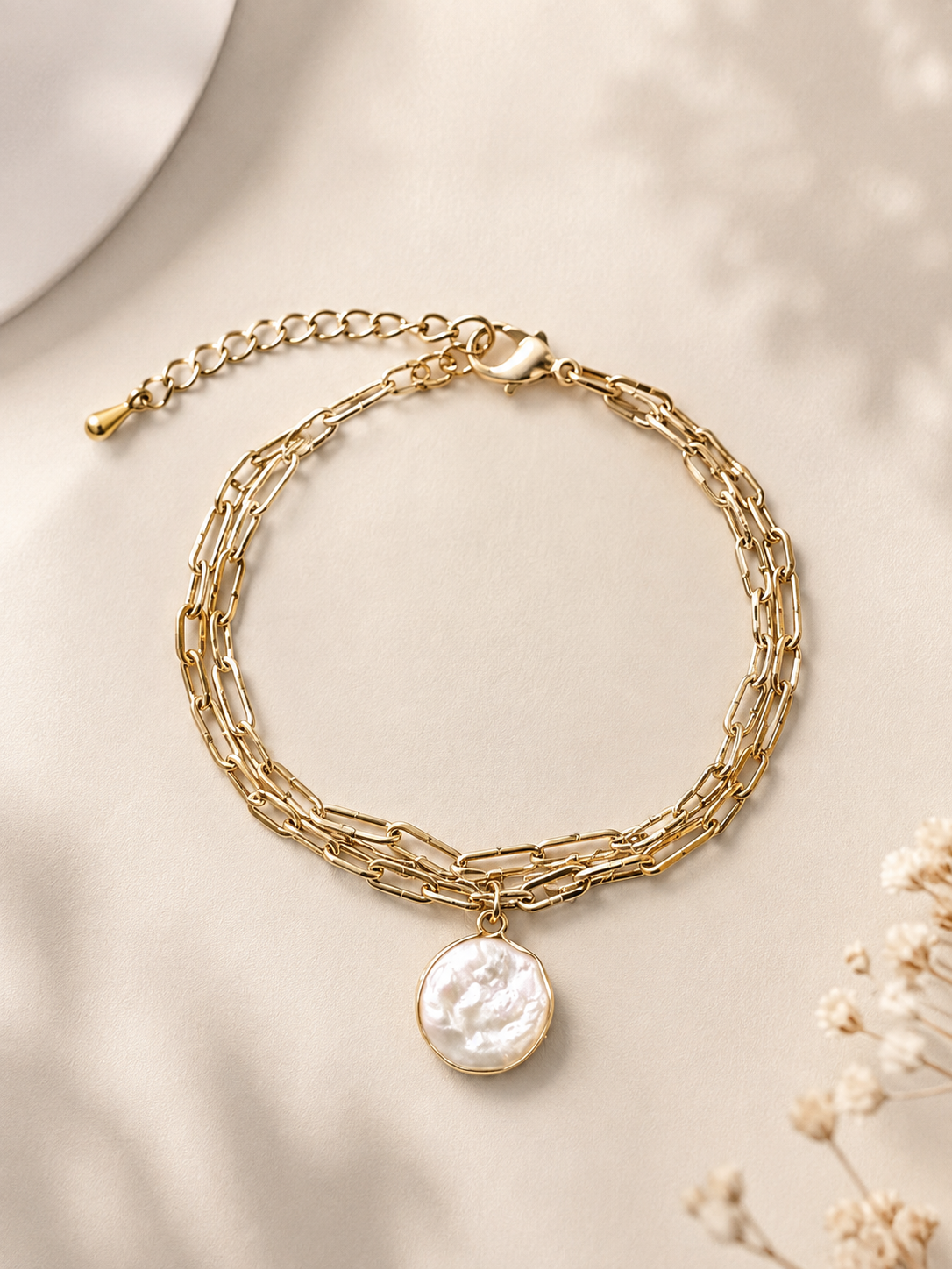 Pearl Triple Chain
