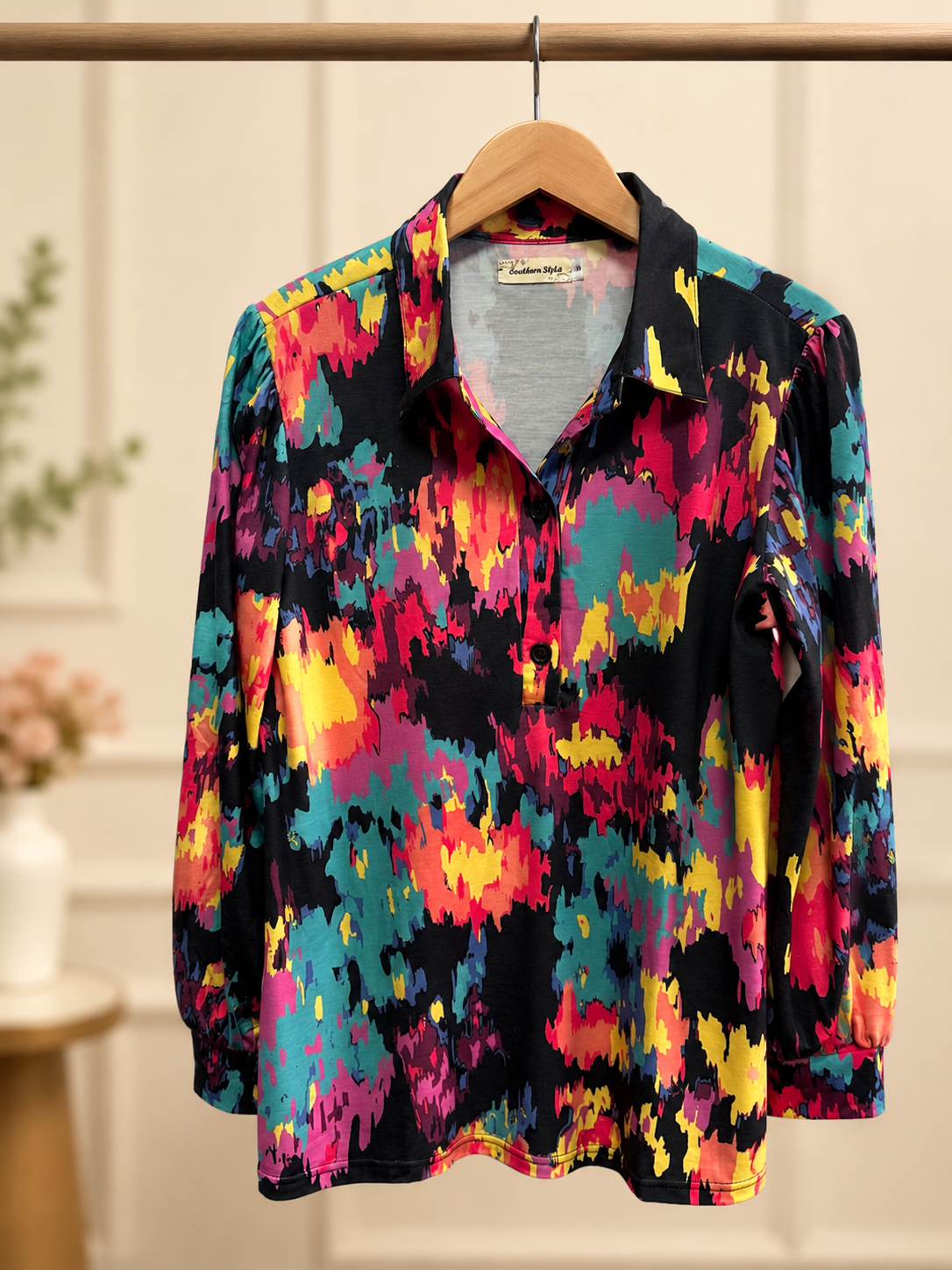 Southern Stitch Midnight Garden Blouse