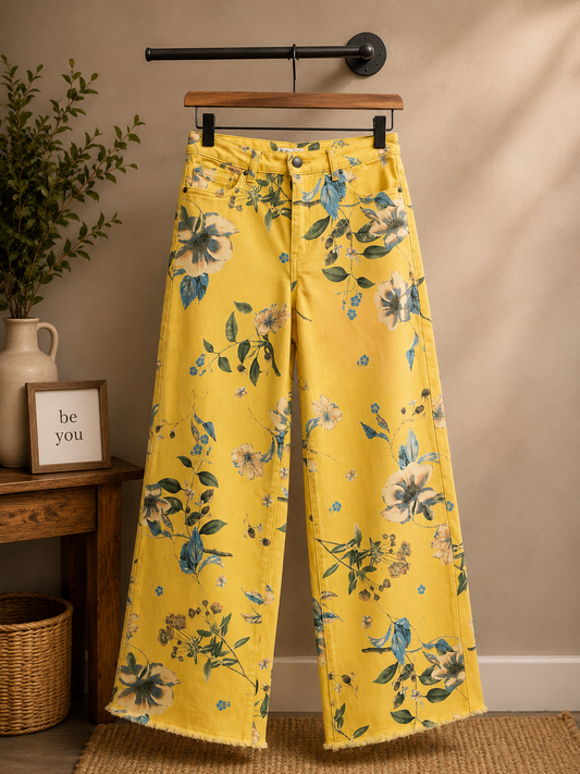Misty Yellow Floral