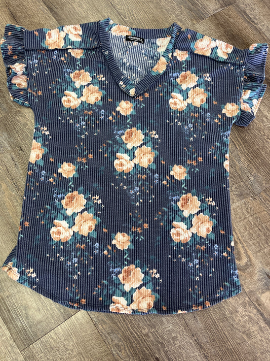 Navy Floral