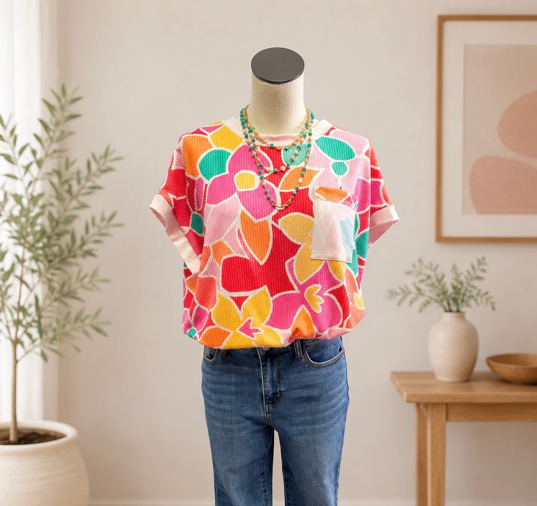 Floral Breeze Dolman Top