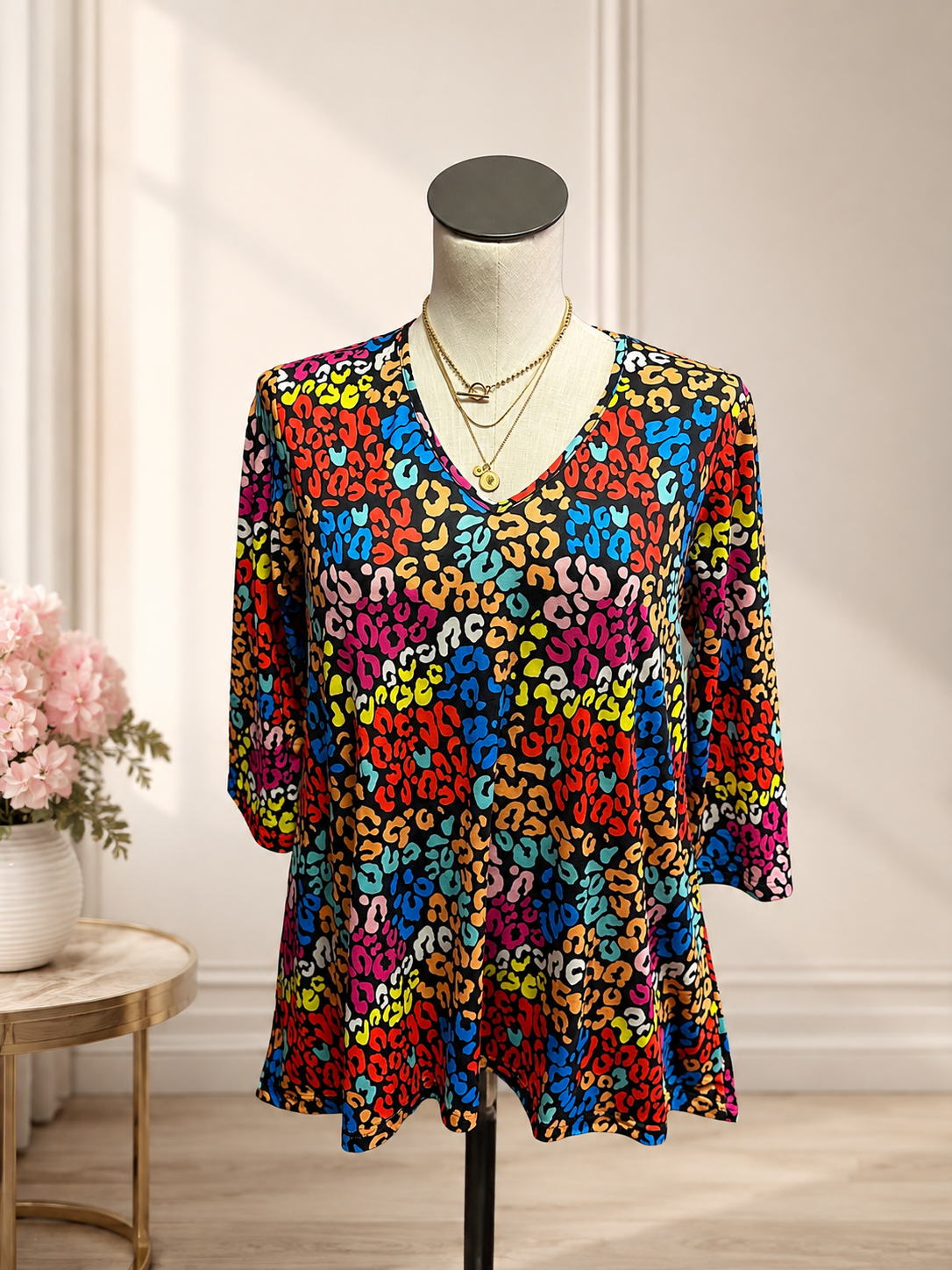 Southern Stitch Wild Instinct  Animal Print Top