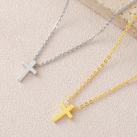 Blessed Dainty Cross Necklace