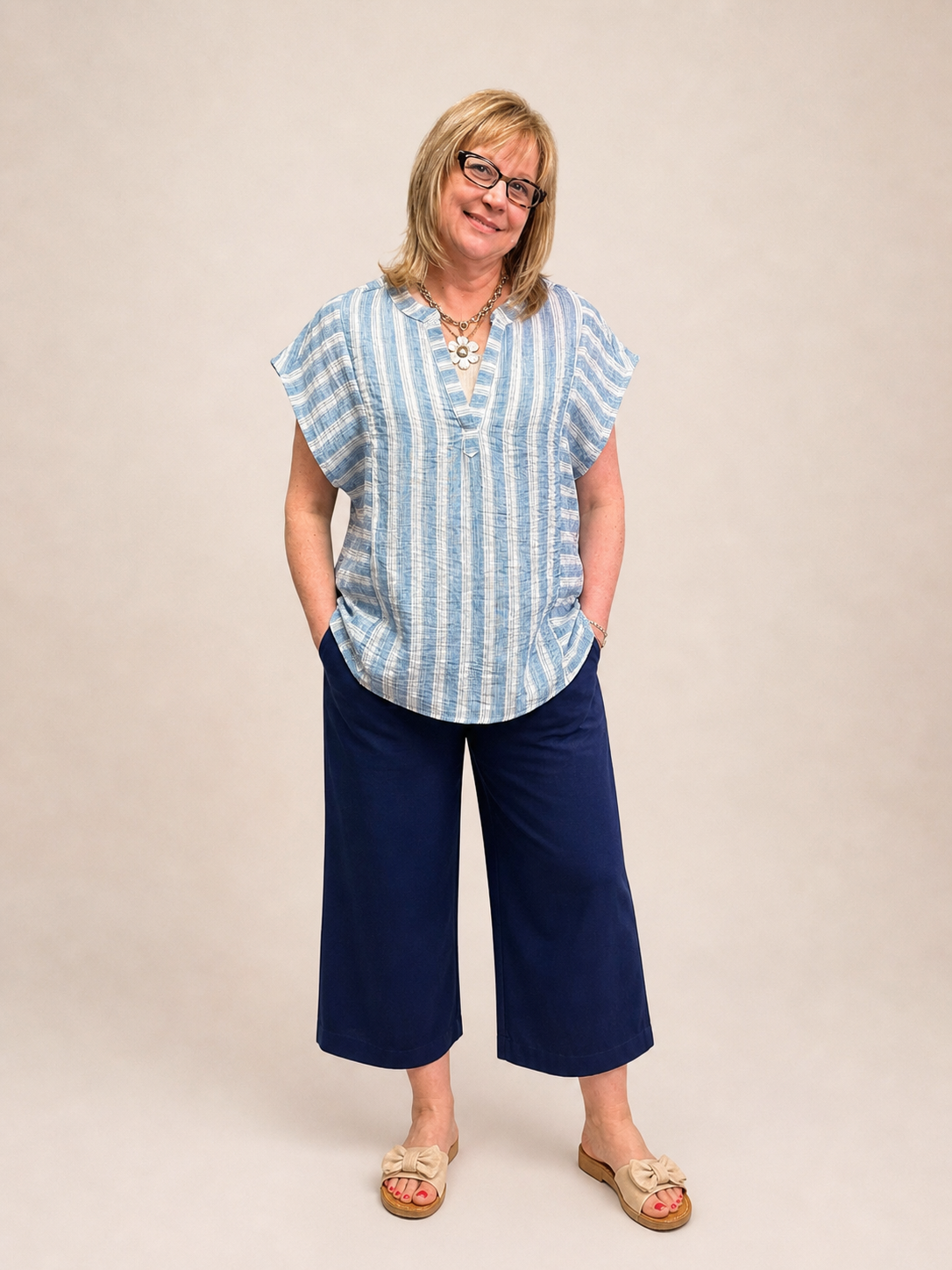 Coastal Breeze Striped Top