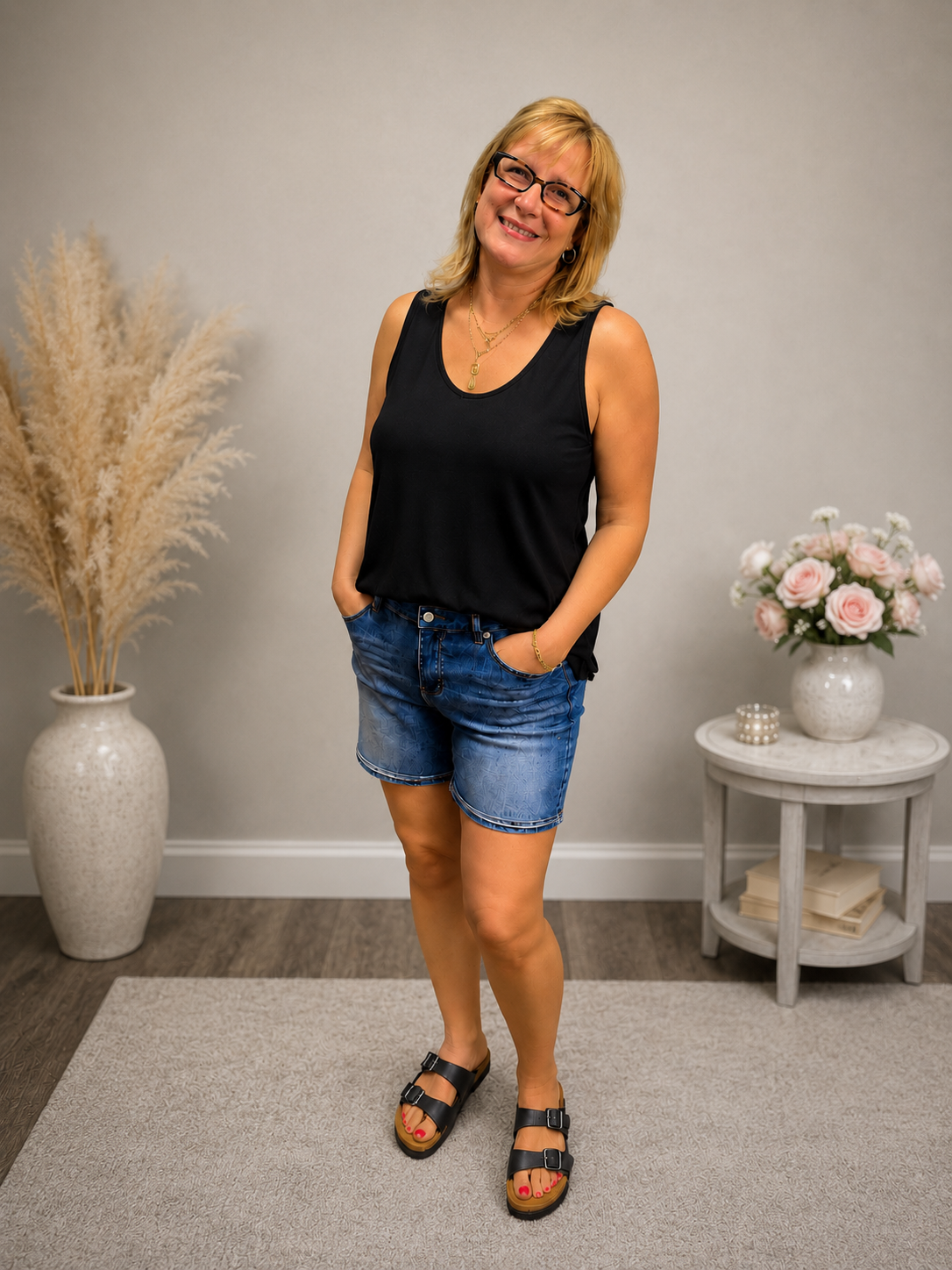 Juliana Crepe Interchangeable Tank
