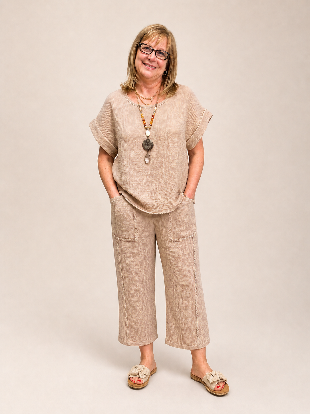 Desert Ease Textured Pants