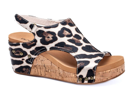 Carley Gold Leopard