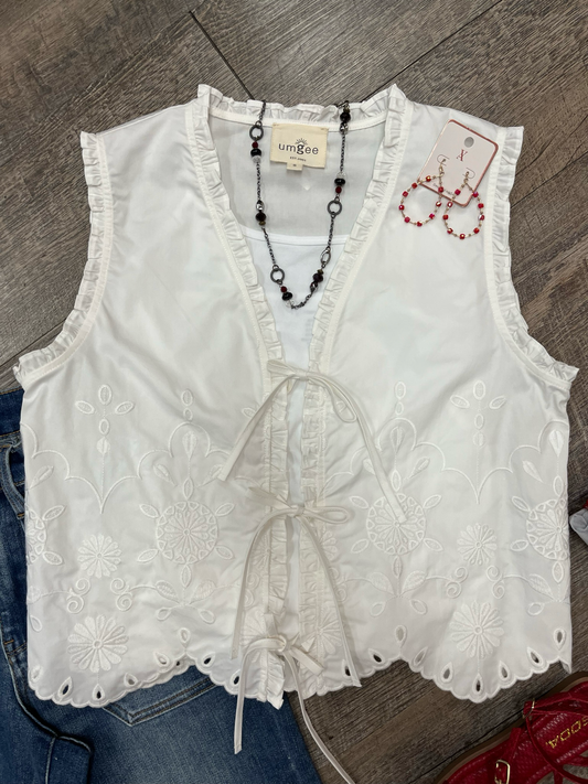 Eyelet Vest