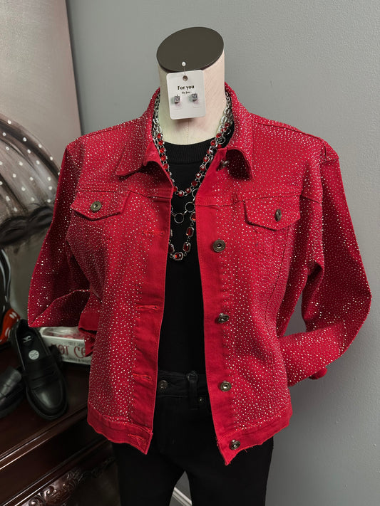 Red Denim Sparkle