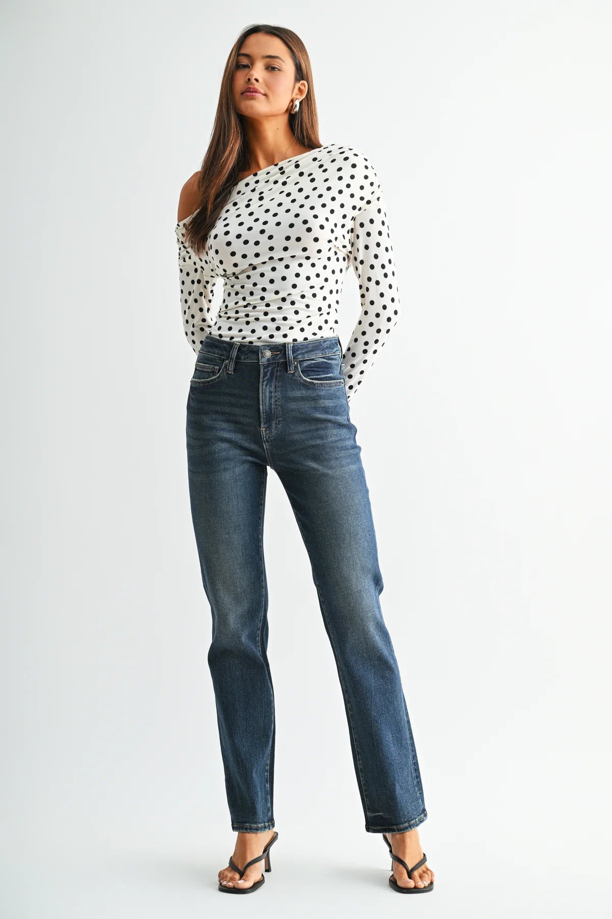 Mica High Rise Super Soft Straight Leg Denim