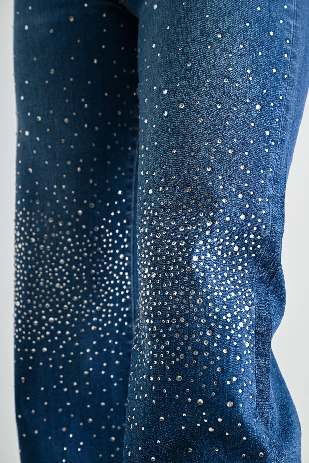 Mica High Rise Wide Leg Embellished Sparkle Jean