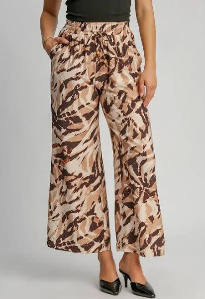 Wide Leg Leopard