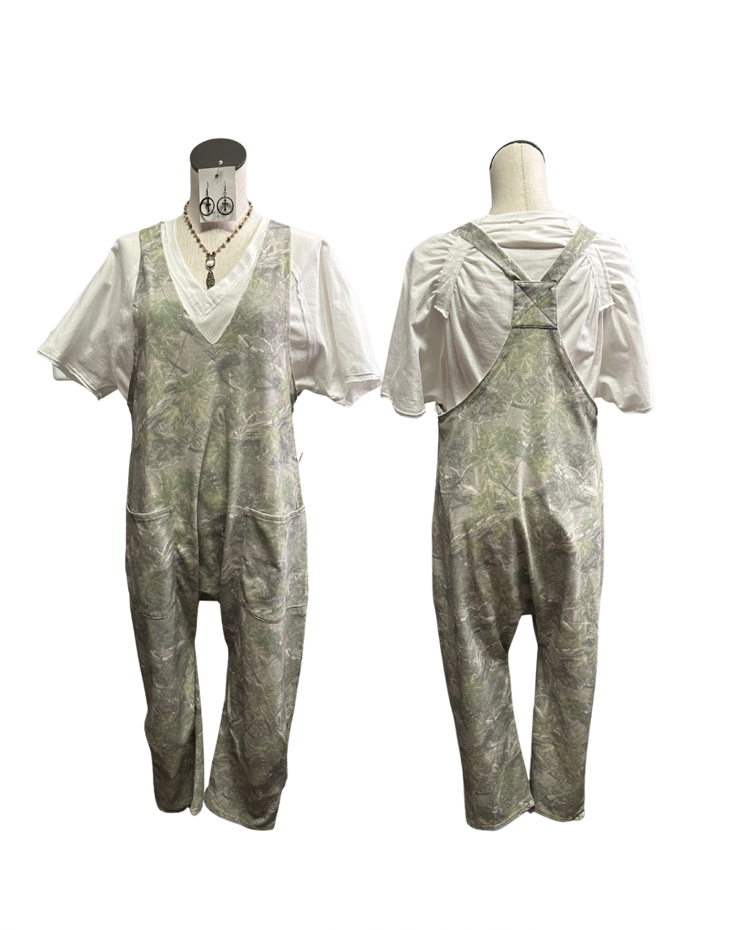 Slouchy Foliage Romper