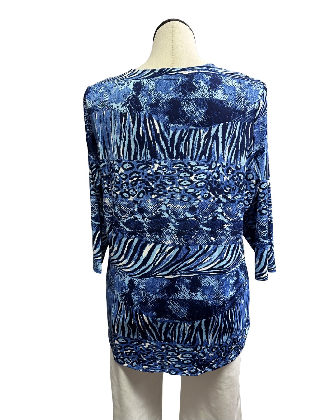 Ocean Mosaic V-Neck Top