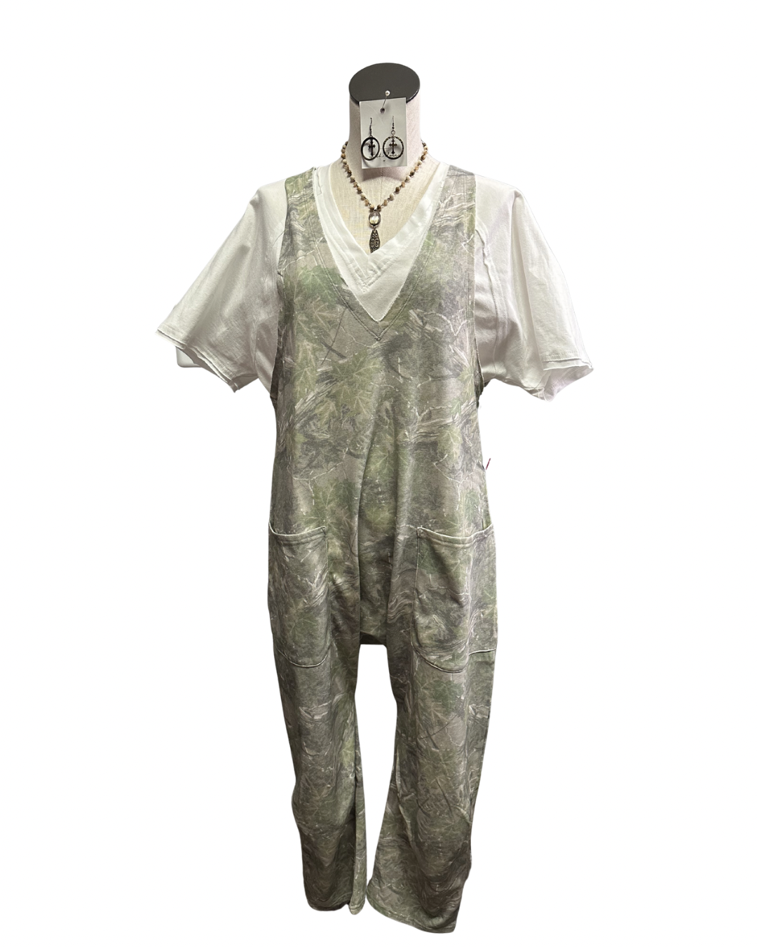 Slouchy Foliage Romper